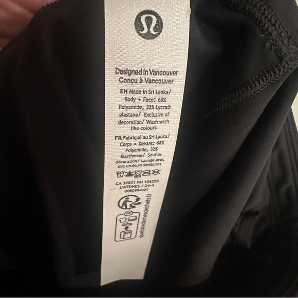 NWT Lululemon Satin Shine HR Short 6”-Size 4 in Blackened Pine reg $88 - Picture 10 of 10
